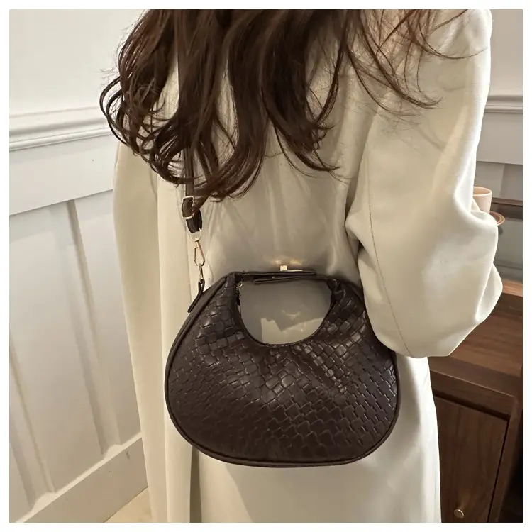 Brown Crocodile Leather Shoulder Bag 2024 — feature 13