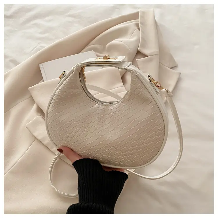 Brown Crocodile Leather Shoulder Bag 2024 — feature 21