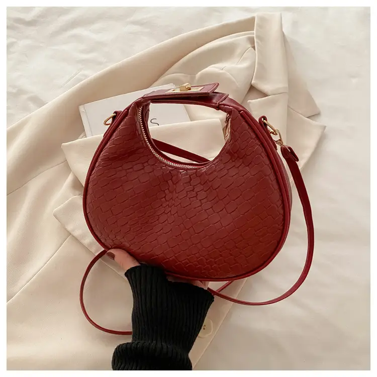 Brown Crocodile Leather Shoulder Bag 2024 — feature 23