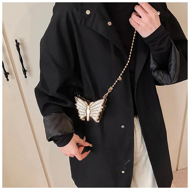 Butterfly Chain Bag for Women 2025 Mini Diamond Red — feature 10