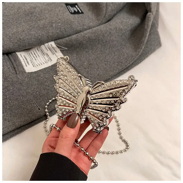 Butterfly Chain Bag for Women 2025 Mini Diamond Red — feature 19