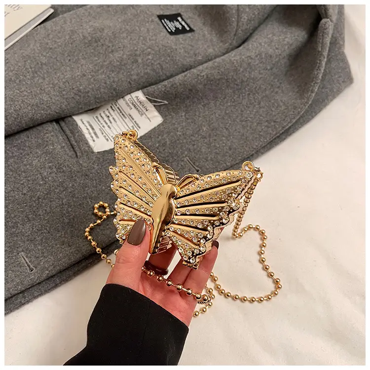 Butterfly Chain Bag for Women 2025 Mini Diamond Red — feature 20
