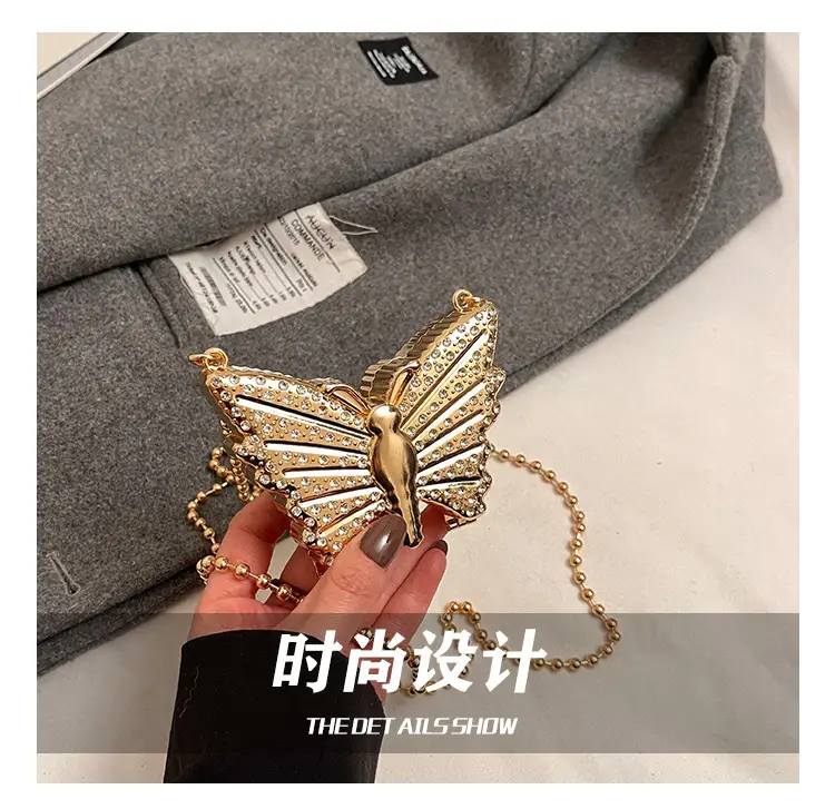 Butterfly Chain Bag for Women 2025 Mini Diamond Red — feature 5