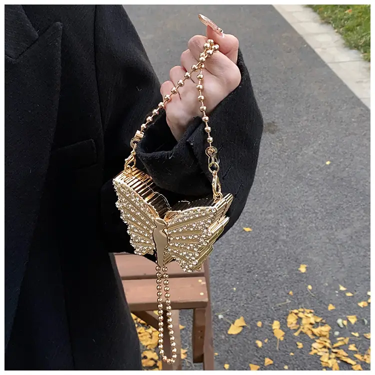 Butterfly Chain Bag for Women 2025 Mini Diamond Red — feature 7