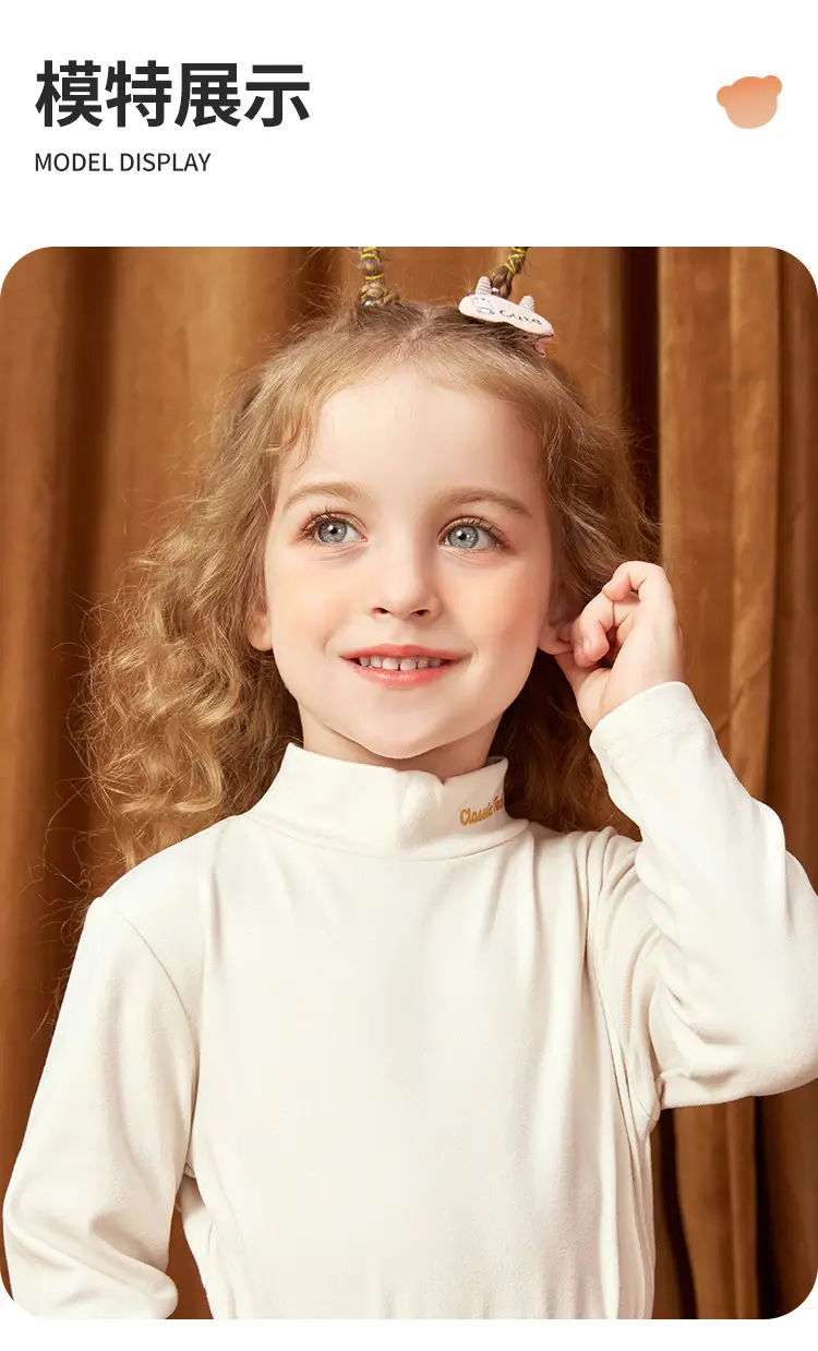 Classic Teddy Winter Kids T-Shirt Pink Long Sleeve — feature 15