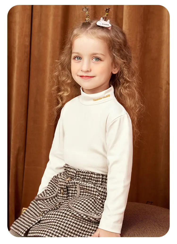 Classic Teddy Winter Kids T-Shirt Pink Long Sleeve — feature 16