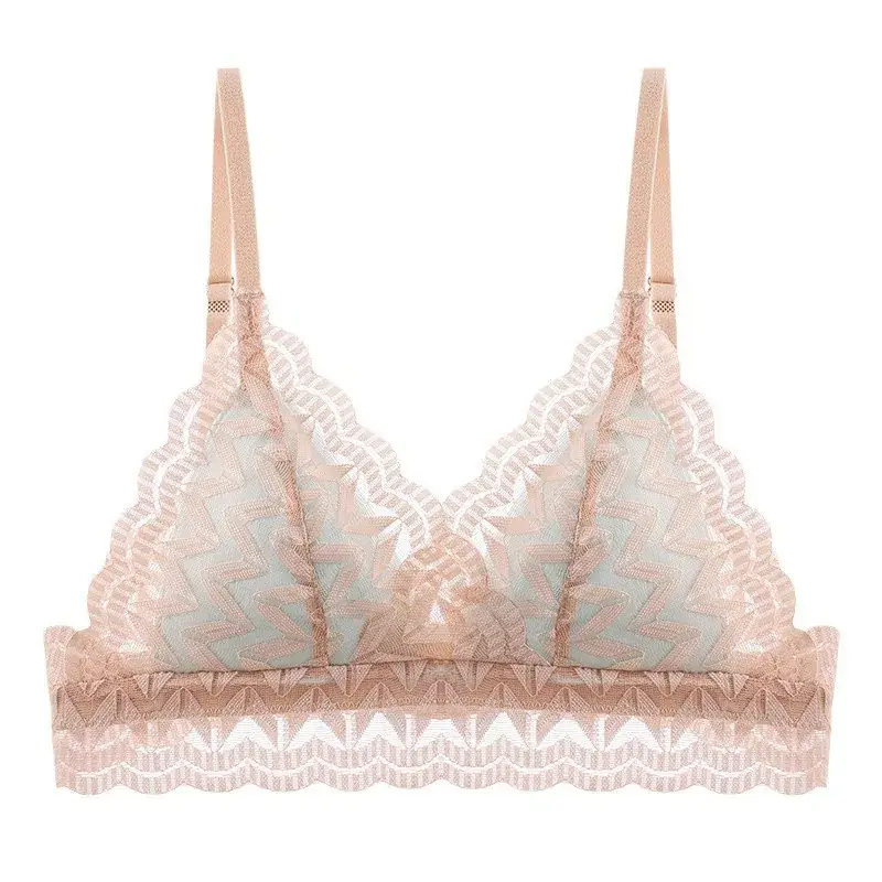 French Style Lace Bra Triangle Cup Anti-Sagging - Image 9