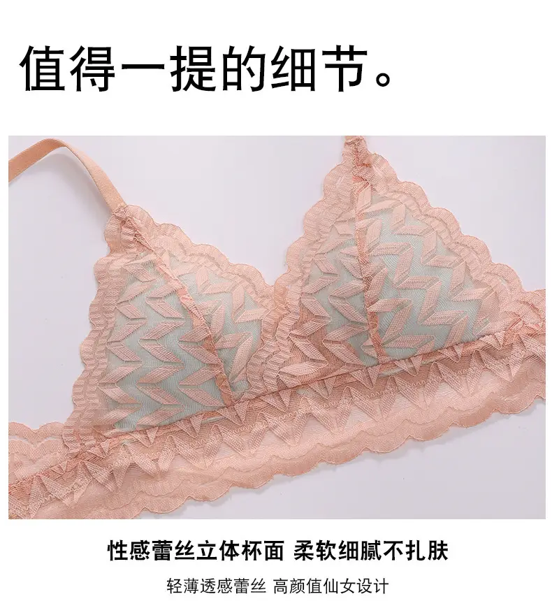 French Style Lace Bra Triangle Cup Anti-Sagging — feature 18