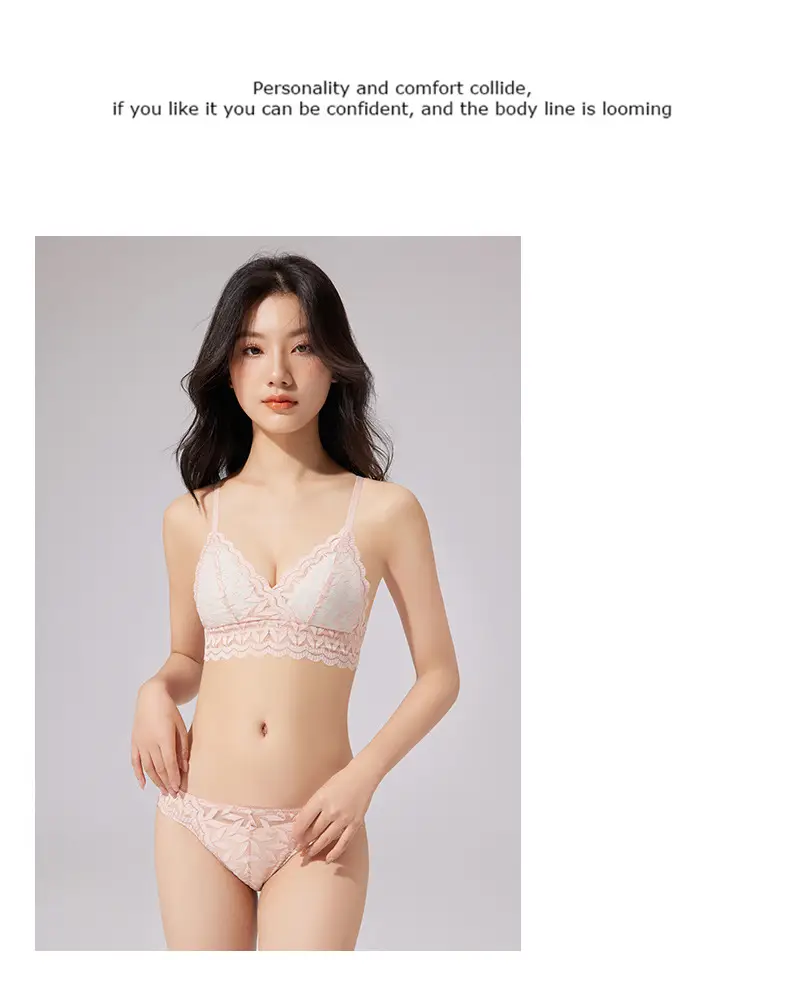 French Style Lace Bra Triangle Cup Anti-Sagging — feature 21