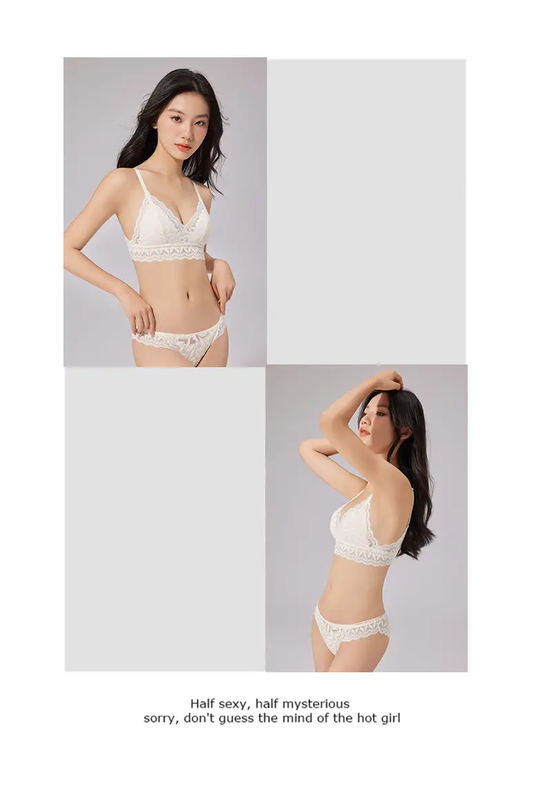 French Style Lace Bra Triangle Cup Anti-Sagging — feature 22
