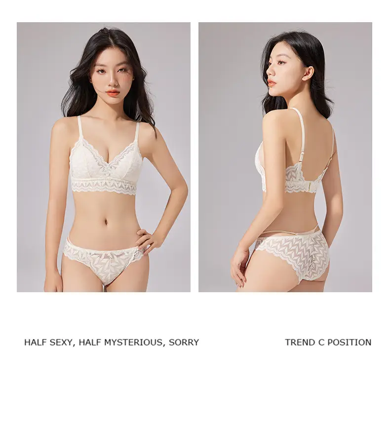 French Style Lace Bra Triangle Cup Anti-Sagging — feature 24