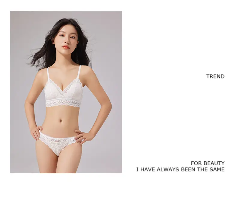 French Style Lace Bra Triangle Cup Anti-Sagging — feature 26