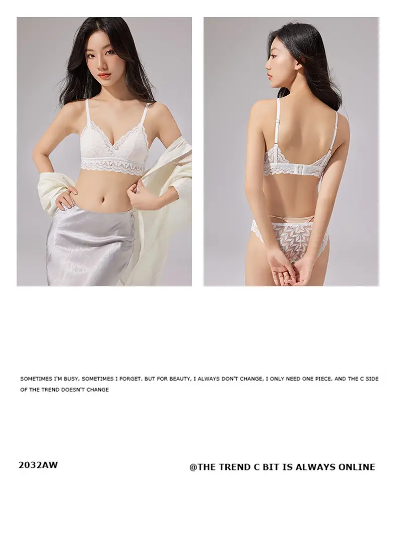 French Style Lace Bra Triangle Cup Anti-Sagging — feature 28