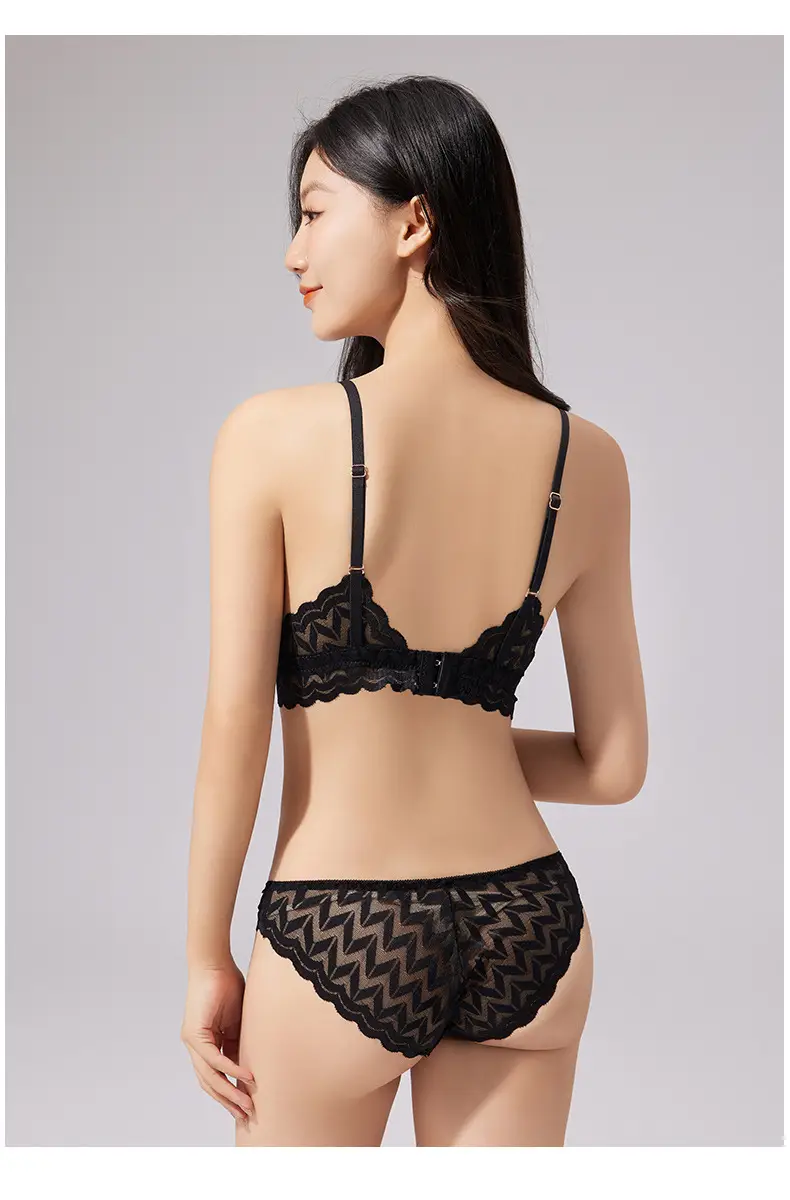 French Style Lace Bra Triangle Cup Anti-Sagging — feature 33