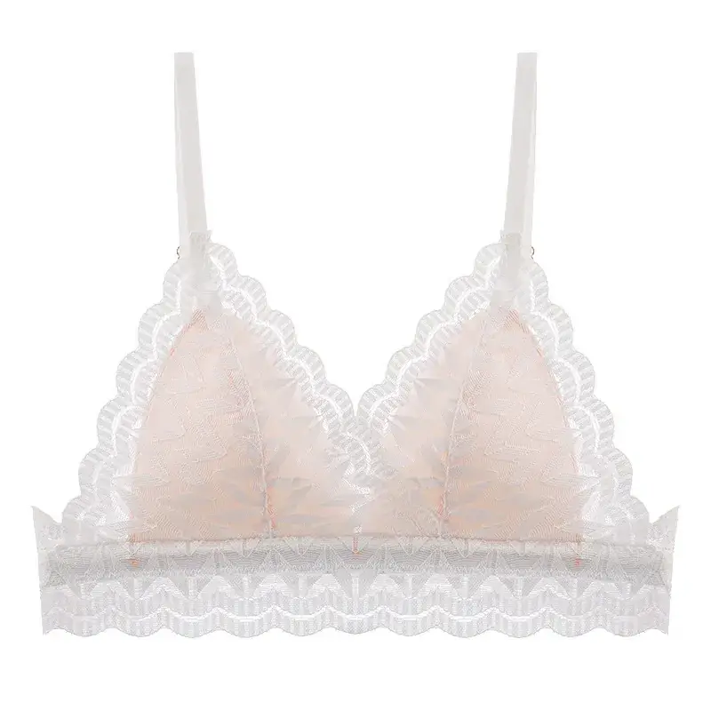 French Style Lace Bra Triangle Cup Anti-Sagging - Image 4