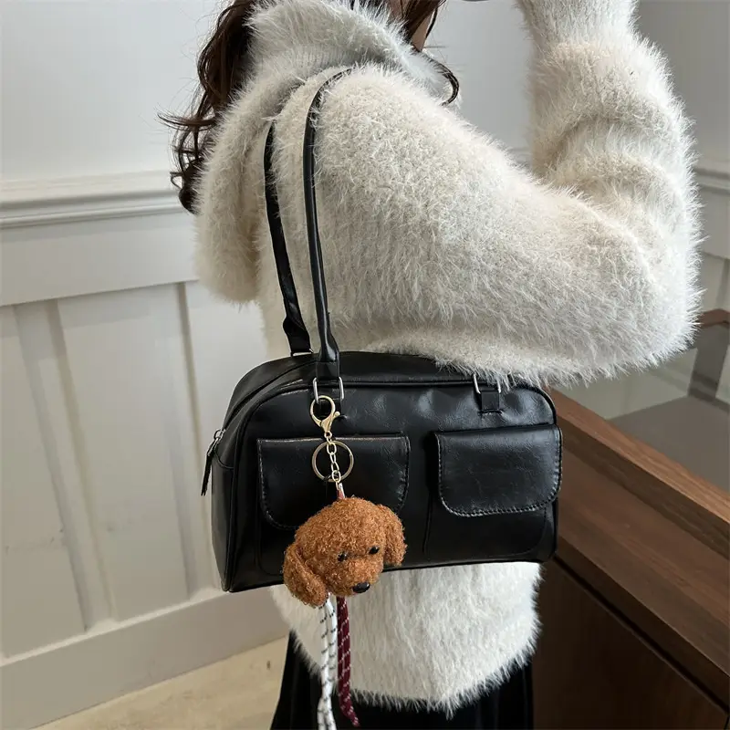 Vintage Black Shoulder Bag for Women 2024 New Trend - Image 5