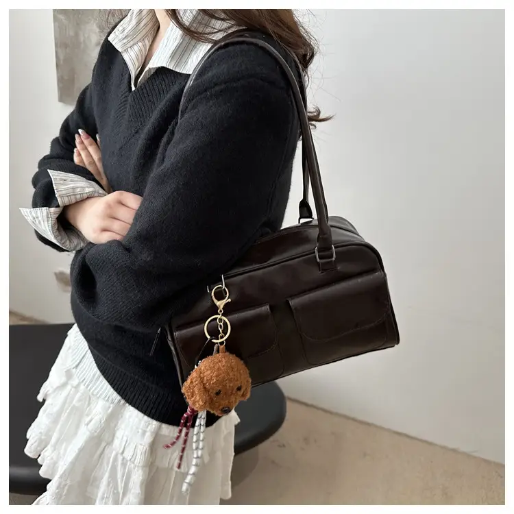 Vintage Black Shoulder Bag for Women 2024 New Trend — feature 11