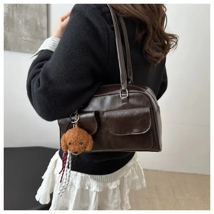 Vintage Black Shoulder Bag for Women 2024 New Trend — feature 12
