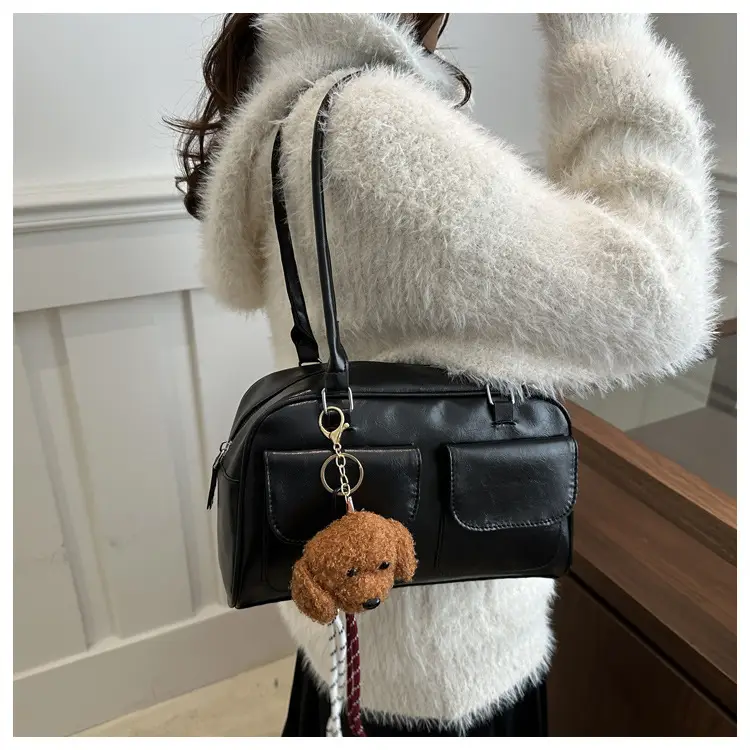 Vintage Black Shoulder Bag for Women 2024 New Trend — feature 14