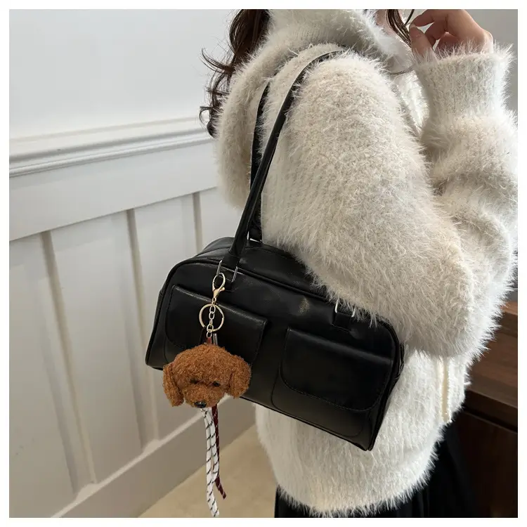 Vintage Black Shoulder Bag for Women 2024 New Trend — feature 15