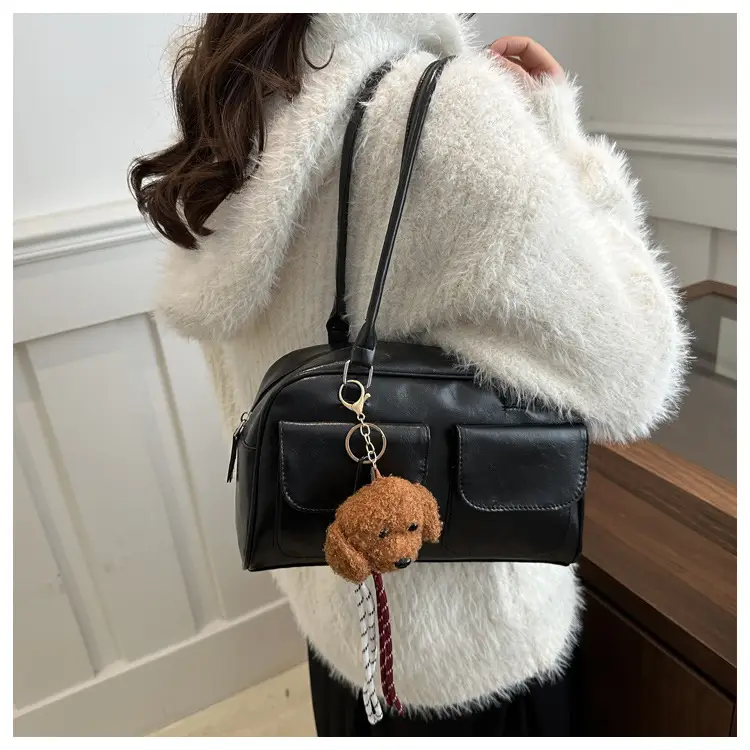 Vintage Black Shoulder Bag for Women 2024 New Trend — feature 16