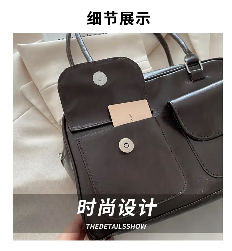 Vintage Black Shoulder Bag for Women 2024 New Trend — feature 2