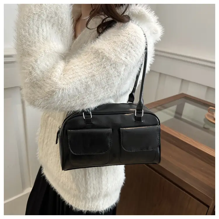 Vintage Black Shoulder Bag for Women 2024 New Trend — feature 20
