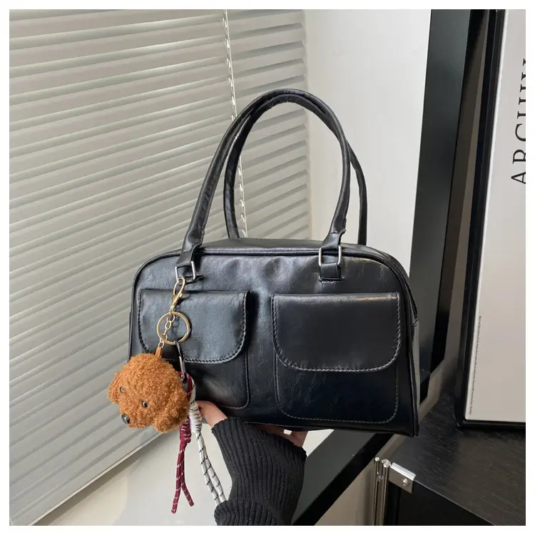 Vintage Black Shoulder Bag for Women 2024 New Trend — feature 21