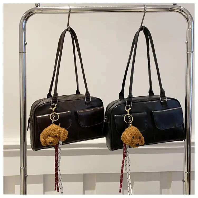 Vintage Black Shoulder Bag for Women 2024 New Trend — feature 23