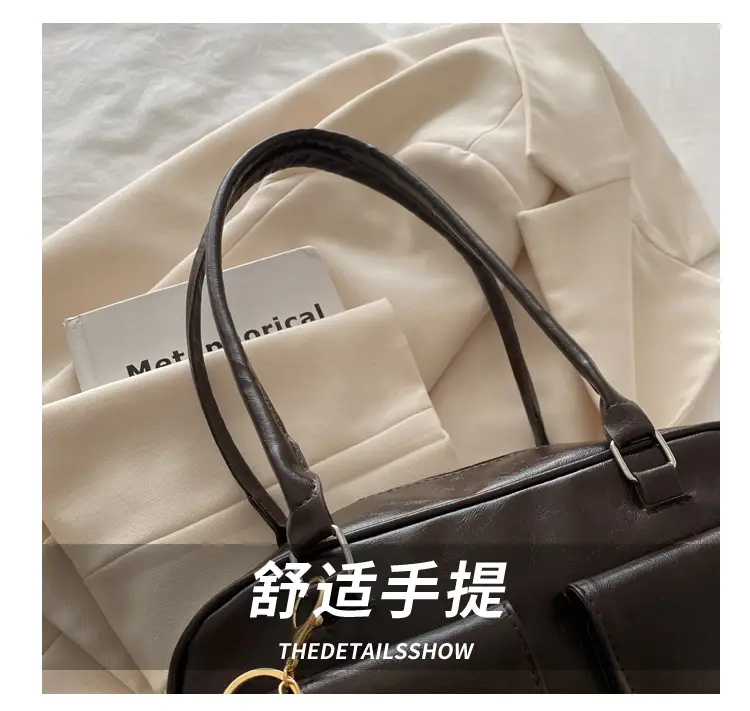 Vintage Black Shoulder Bag for Women 2024 New Trend — feature 3