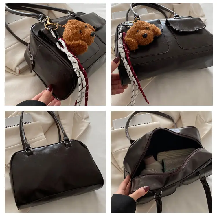 Vintage Black Shoulder Bag for Women 2024 New Trend — feature 7