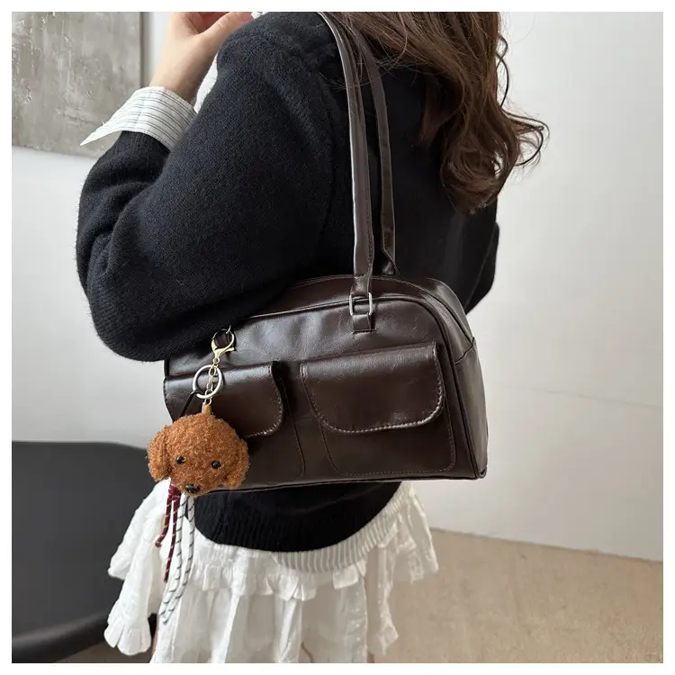 Vintage Black Shoulder Bag for Women 2024 New Trend — feature 9
