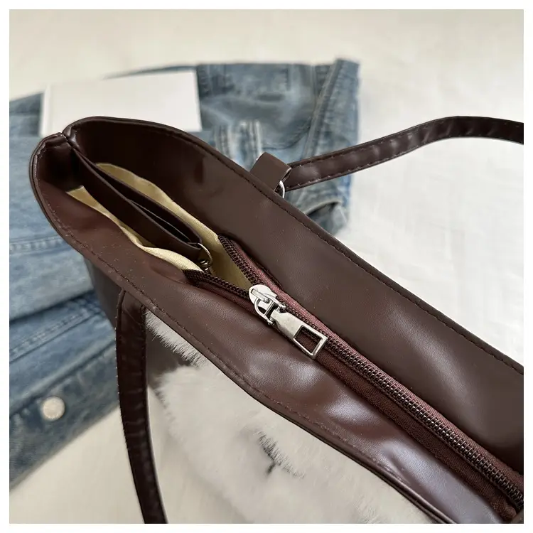 Cute Bear Face Shoulder Bag for Women Cream — feature 24