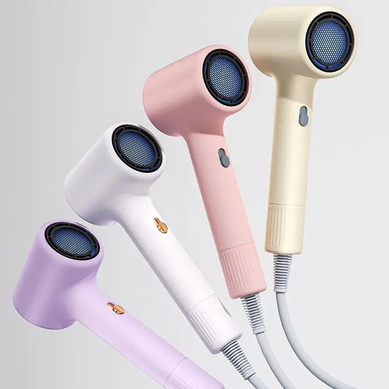 Purple Hair Dryer with Negative Ions & Cold Wind - Image 2