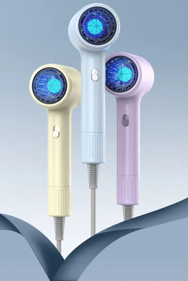 Purple Hair Dryer with Negative Ions & Cold Wind — feature 2