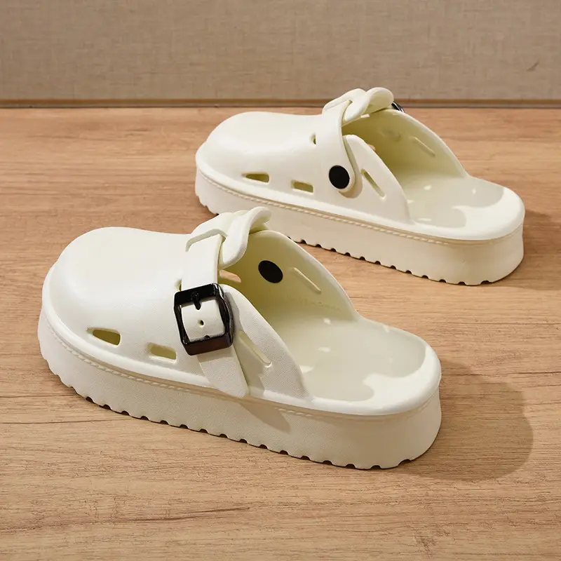 Baotou mop women's summer wear non-slip breathable slippers excrement-feeling thick-soled increased wear-resistant beach sandals