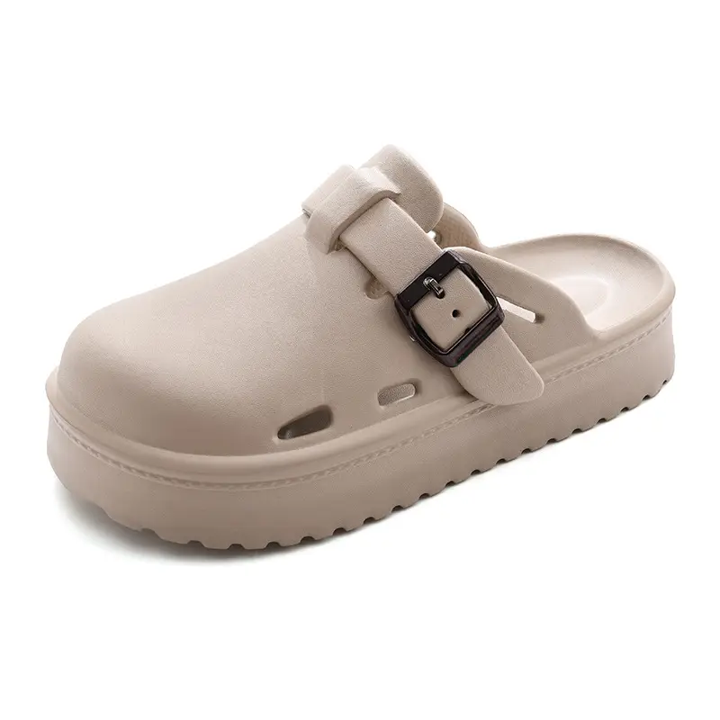 Baotou mop women's summer wear non-slip breathable slippers excrement-feeling thick-soled increased wear-resistant beach sandals