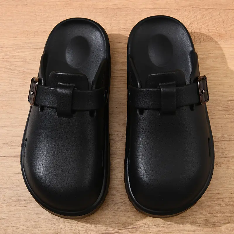 Baotou mop women's summer wear non-slip breathable slippers excrement-feeling thick-soled increased wear-resistant beach sandals