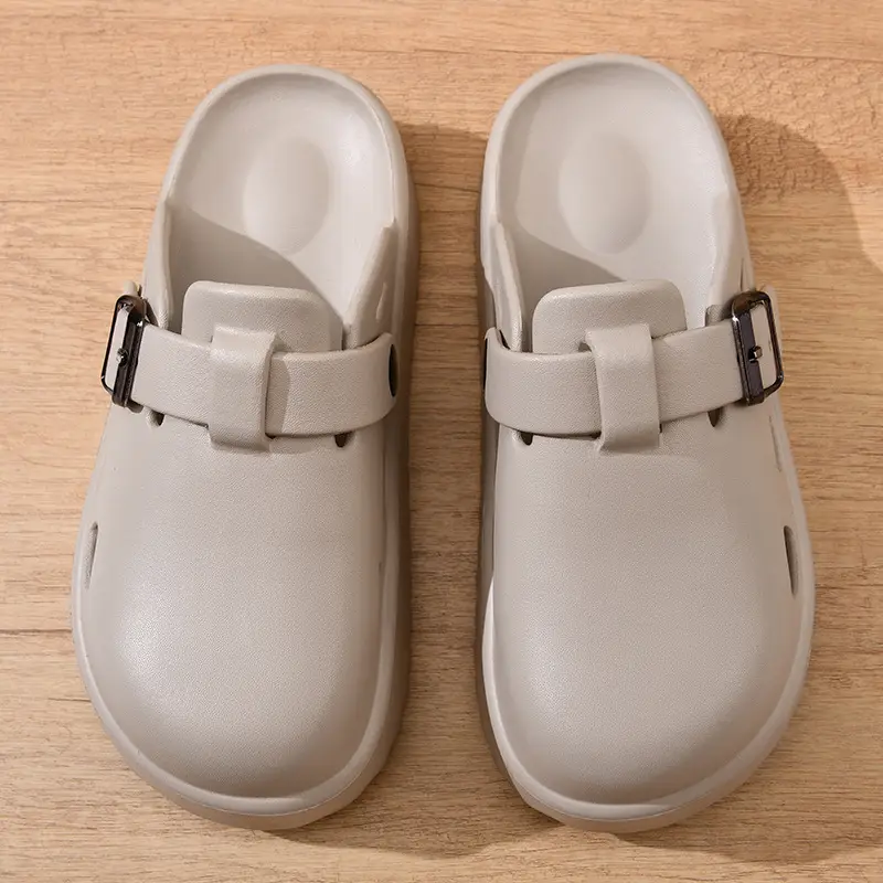 Baotou mop women's summer wear non-slip breathable slippers excrement-feeling thick-soled increased wear-resistant beach sandals