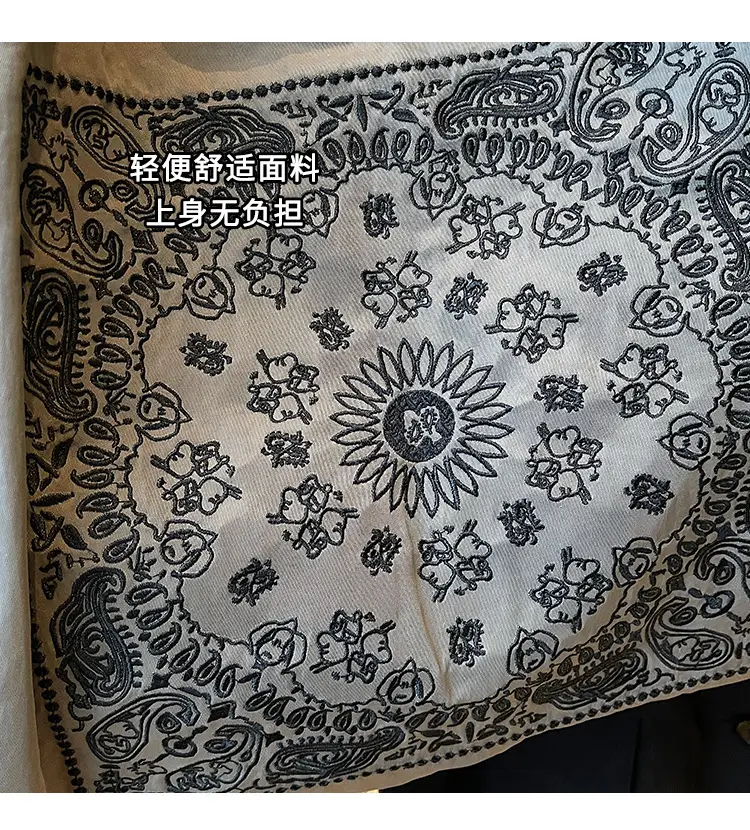 Retro Embroidered Nylon Tote Bag Women Large Capacity — feature 17