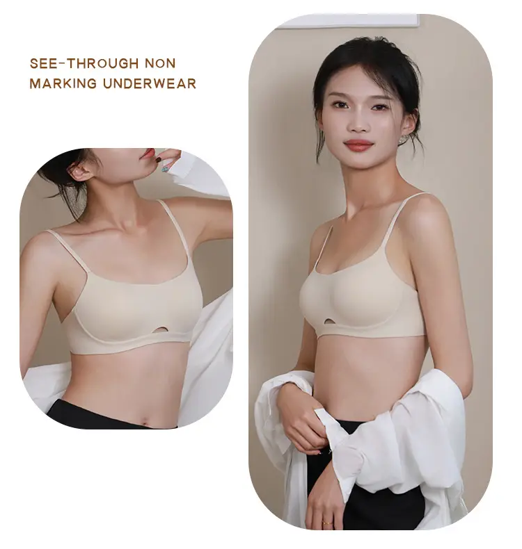 Authentic Small Chest Padded Bra with Fixed Chest Pads, Seamless Sports Bra with Straps, Wireless — feature 18
