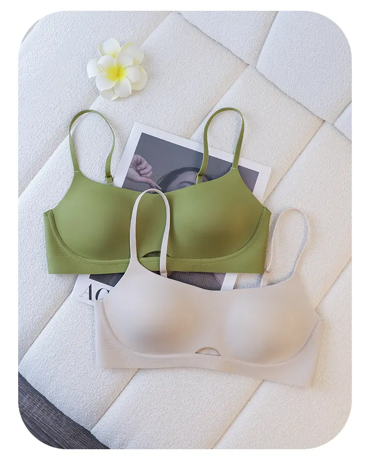 Authentic Small Chest Padded Bra with Fixed Chest Pads, Seamless Sports Bra with Straps, Wireless — feature 25