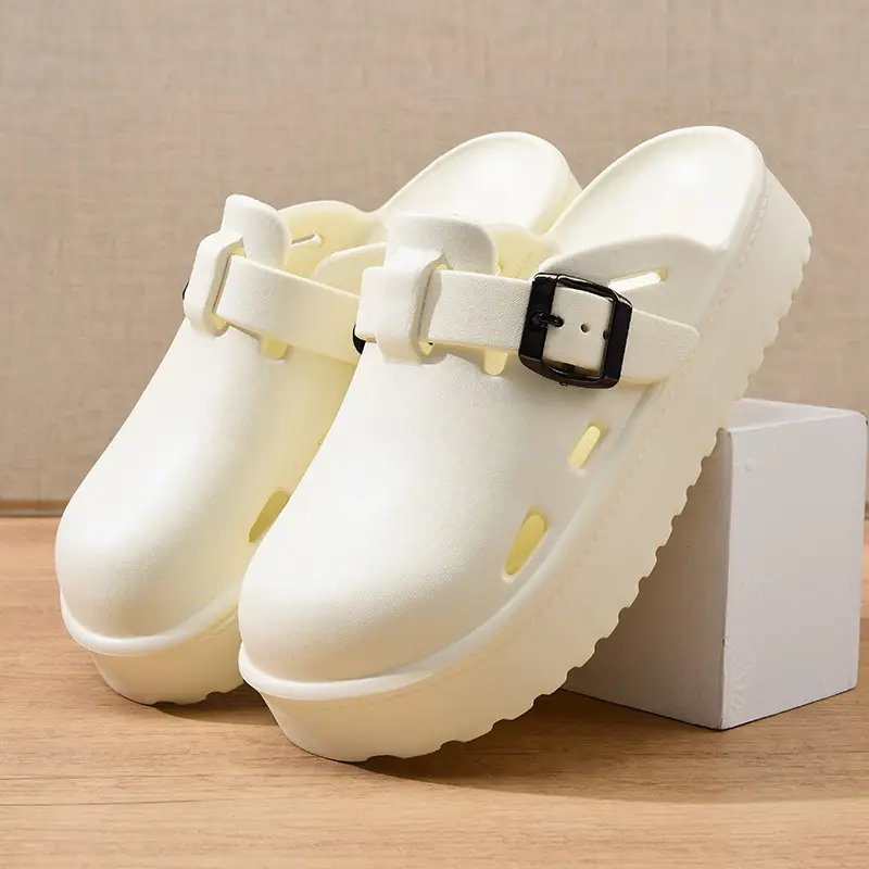 2024 New Thick-soled High-heeled Sandals Outwear Student Shoes Cross-border Slippers Women's Slippers with Baotou and Platform Slippers - Image 5