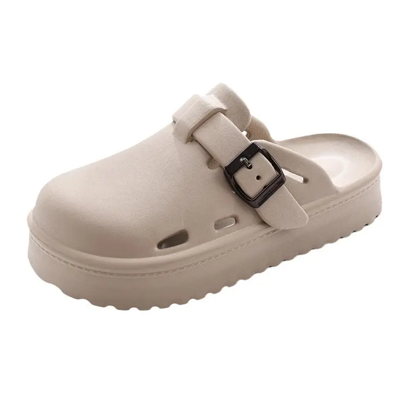 2024 New Thick-soled High-heeled Sandals Outwear Student Shoes Cross-border Slippers Women's Slippers with Baotou and Platform Slippers - Image 8