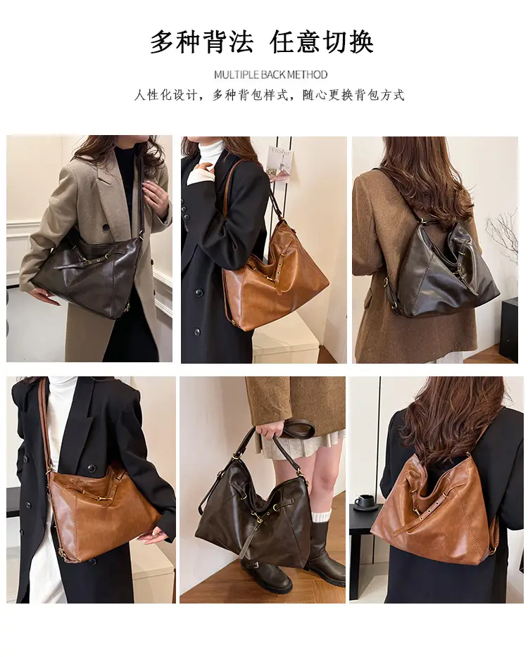 High-End Retro Black Shoulder Bag 2025 Summer — feature 11