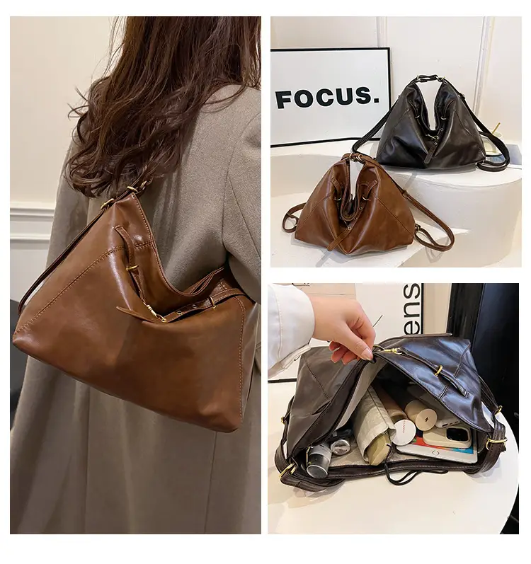 High-End Retro Black Shoulder Bag 2025 Summer — feature 13