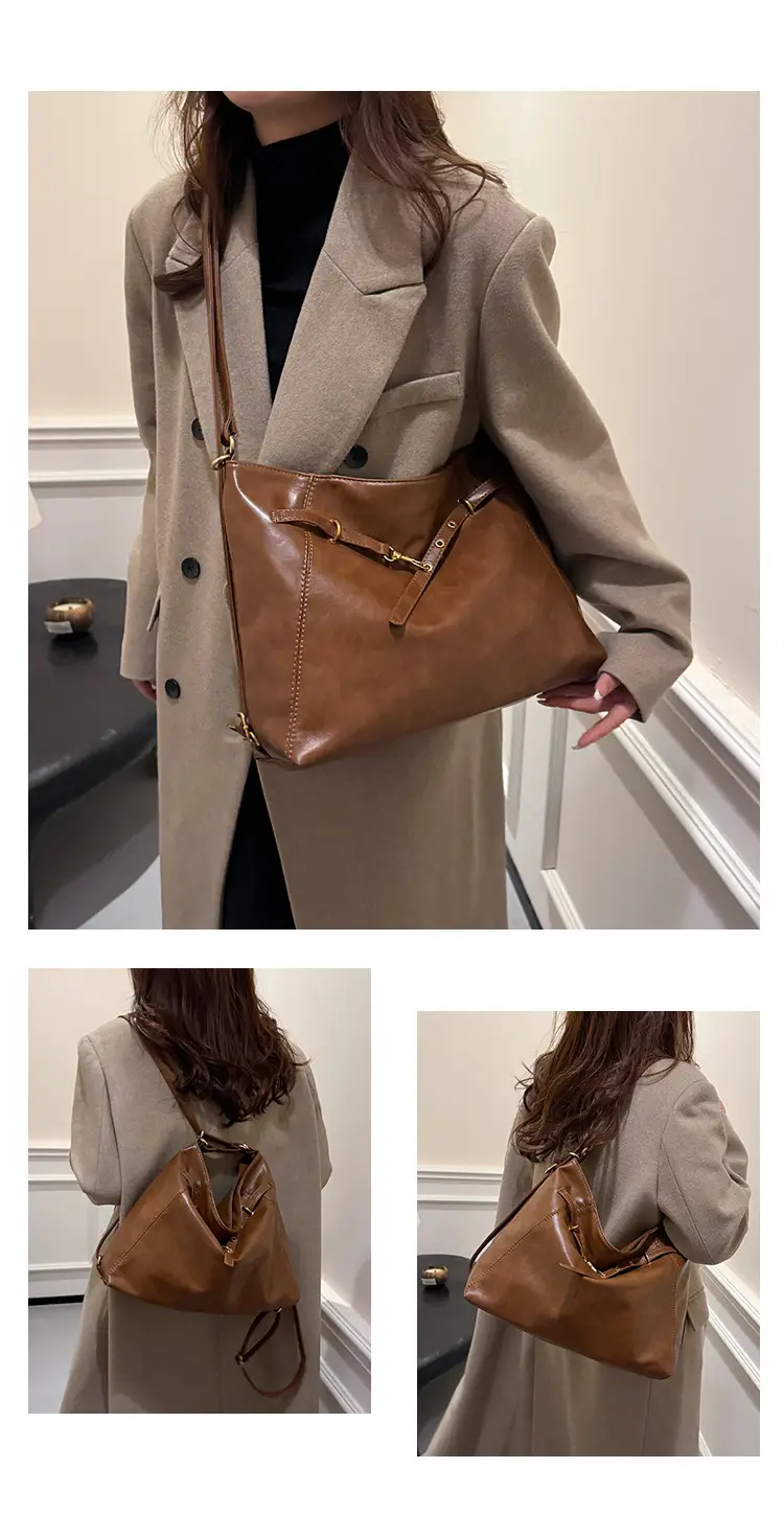 High-End Retro Black Shoulder Bag 2025 Summer — feature 15