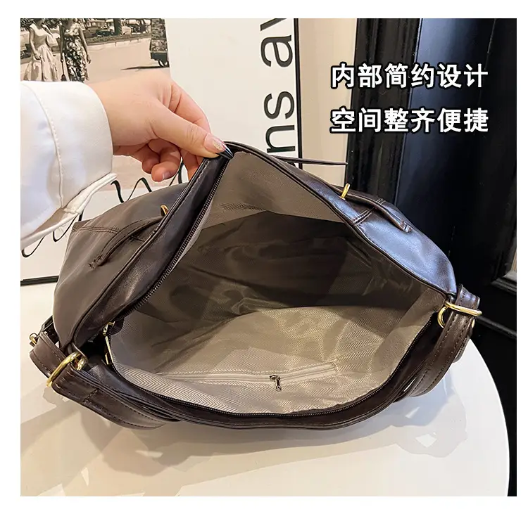High-End Retro Black Shoulder Bag 2025 Summer — feature 9