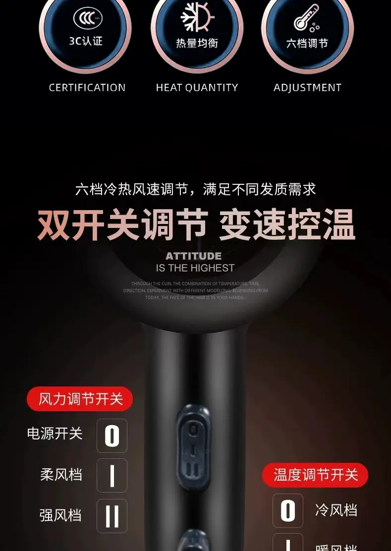 High Wind Hair Dryer with Negative Ion Technology — feature 12