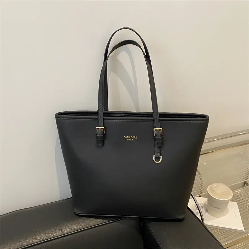 Black Large Capacity Women's Tote Bag - Image 2